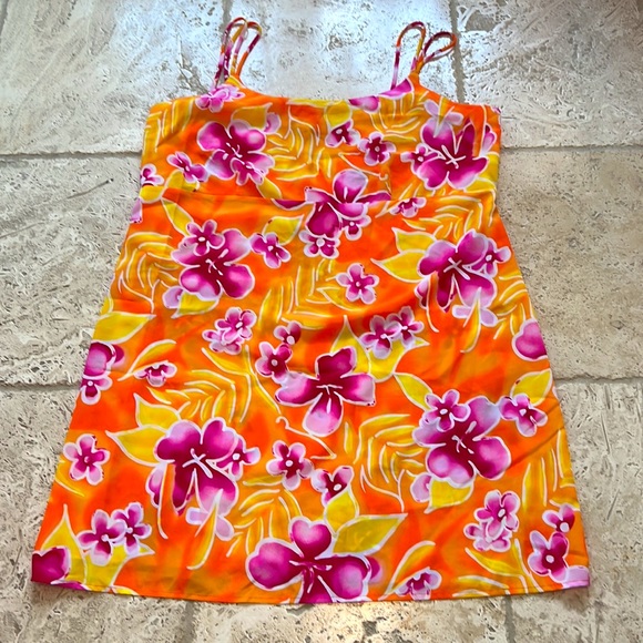 Tropical pattern vacation dress! Gorgeous! - Picture 2 of 7